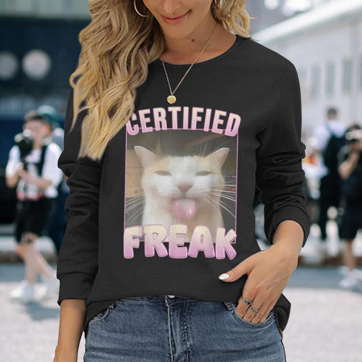 Cat Certified Freak Langarmshirts Geschenke für Sie