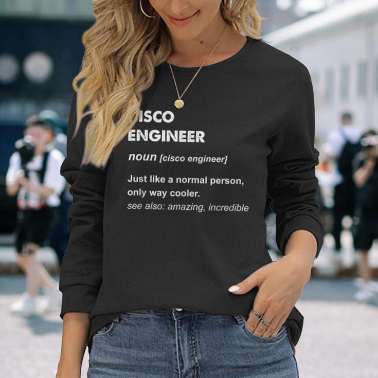 Cisco Engineer Langarmshirts Geschenke für Sie