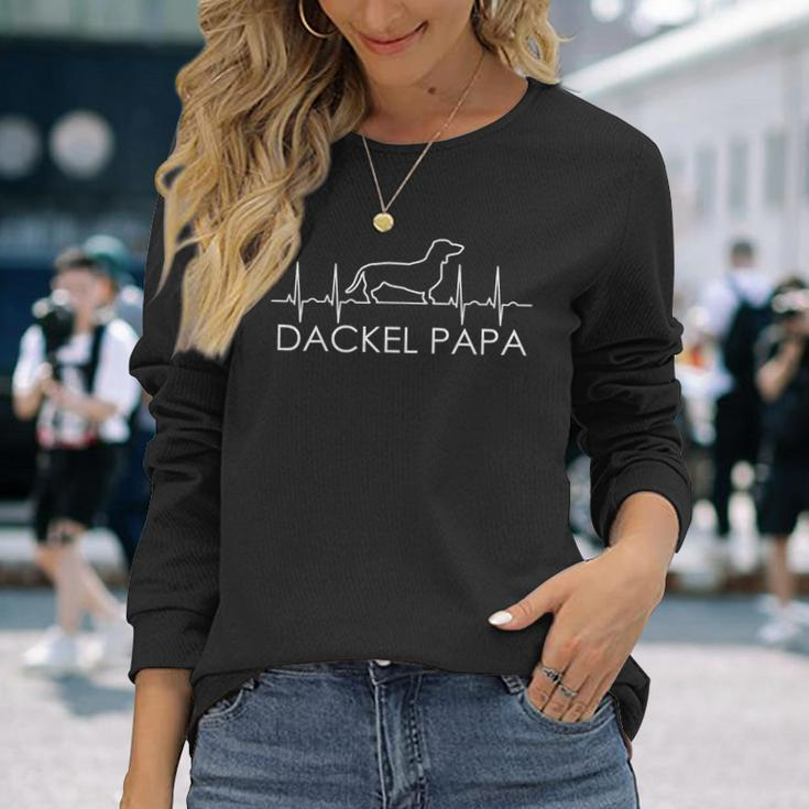 Dachshund Papa Dachshund Dad Langarmshirts Geschenke für Sie