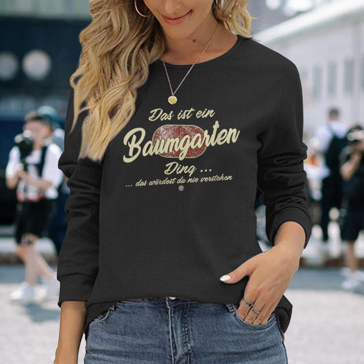 Damen Das Ist Ein Baumgarten Ding Lustiges Familie Baumgarten Mit-Ausschnitt Langarmshirts Geschenke für Sie