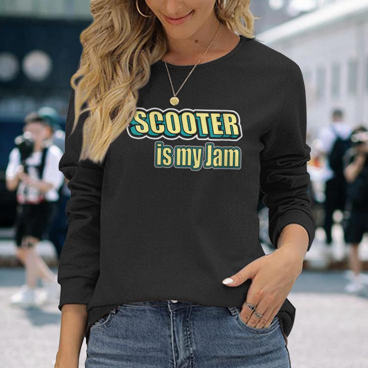 Damen Scooter Rider Scooter Ist Mein Ding Mit-Ausschnitt Langarmshirts Geschenke für Sie