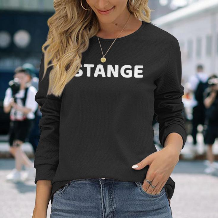 Damen Stange Nachname Team Stange Ehe Familienfeier Retro Mit-Ausschnitt Langarmshirts Geschenke für Sie