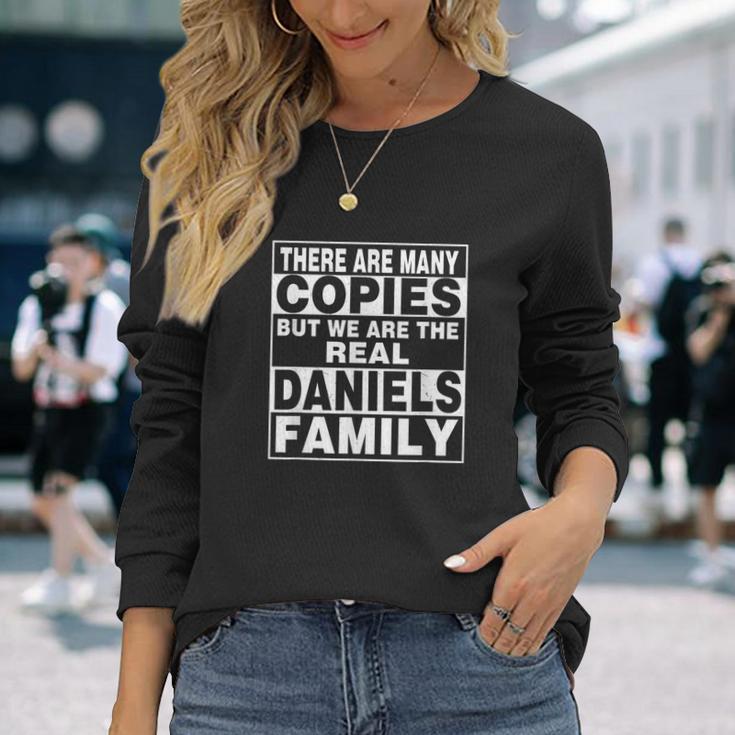 Daniels Last Name Name Personalised Daniels Langarmshirts Geschenke für Sie