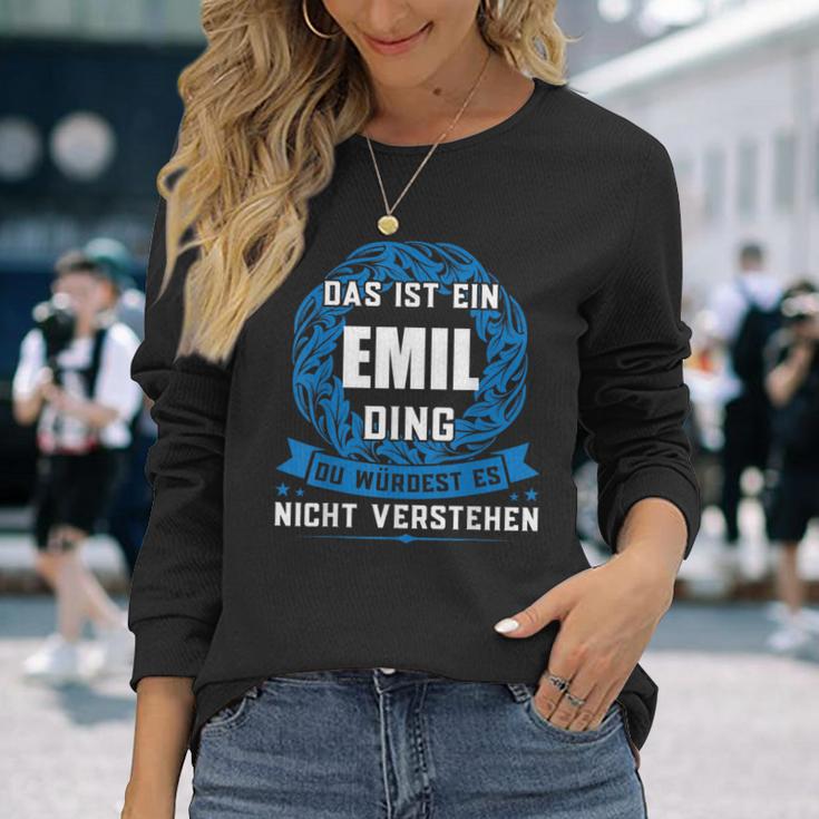 Das Ist Ein Emil Dingorname Langarmshirts Geschenke für Sie