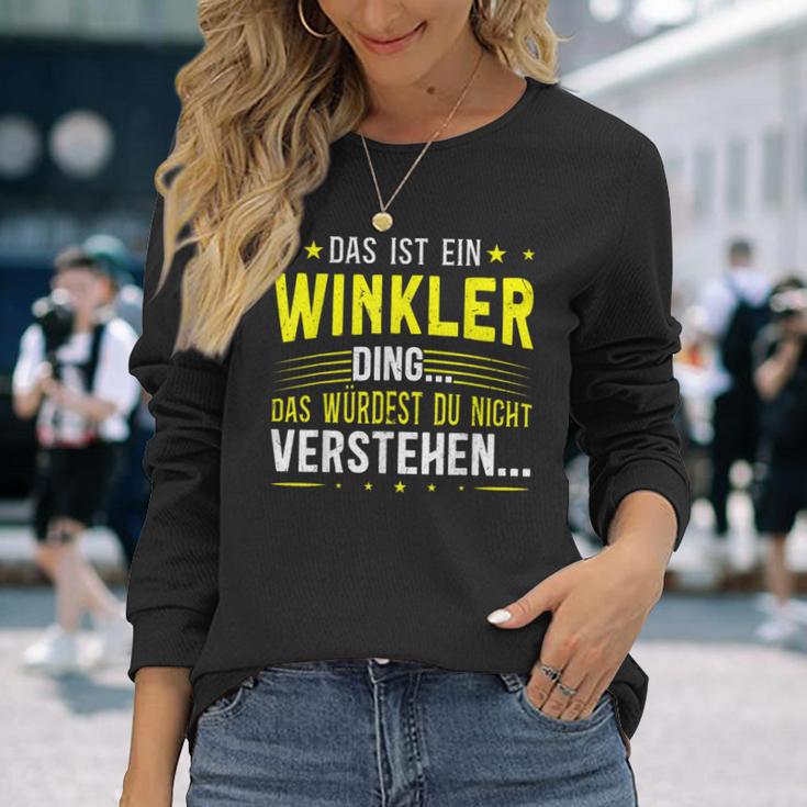 Das Ist Ein Winkler Ding Das Ist Ein Winkler Ding S Langarmshirts Geschenke für Sie