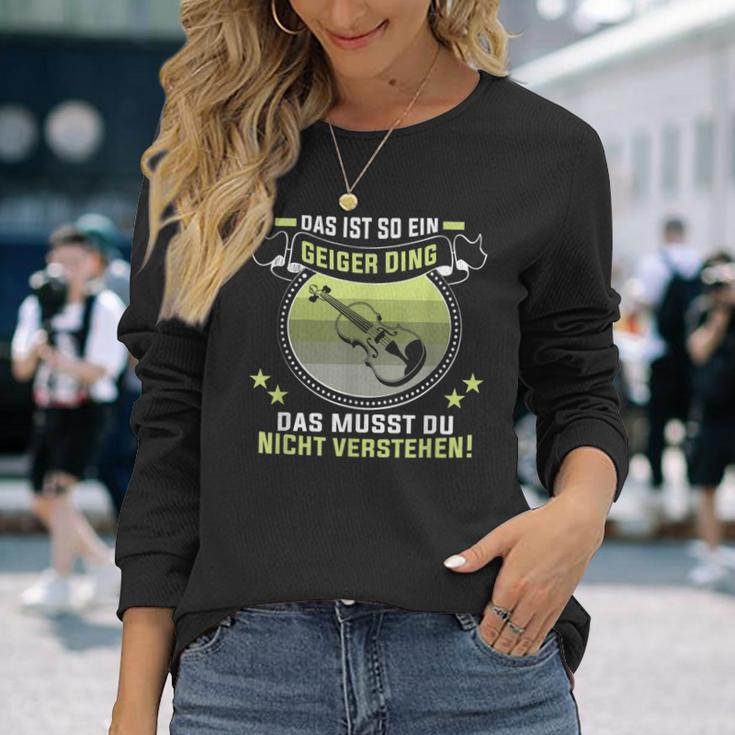 Das Ist So Ein Geiger Dingiolinist Geigenspieler Langarmshirts Geschenke für Sie