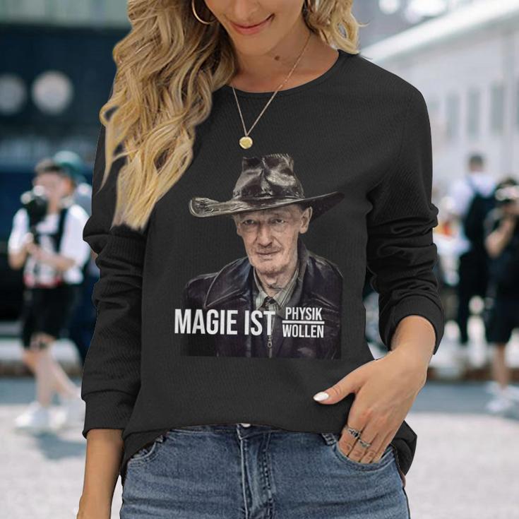 Dr Axel Stoll Magie Ist Physik Durch Wollen Langarmshirts Geschenke für Sie