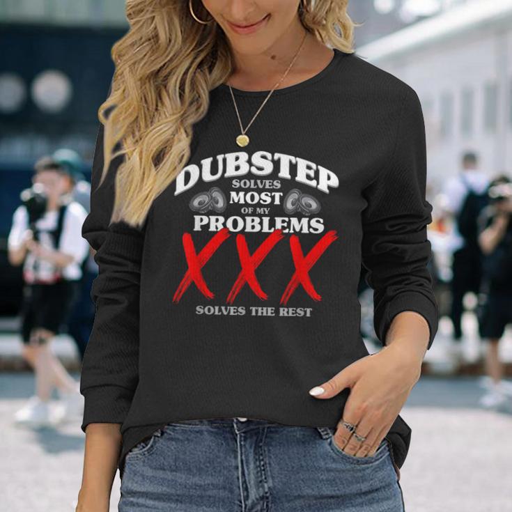 Dubstep Löst Die Msten Meiner Probleme Dubstep Langarmshirts Geschenke für Sie