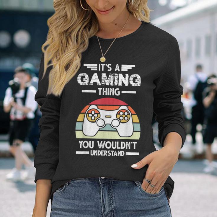 Es Ist Ein Gaming-Ding-Spiel Langarmshirts Geschenke für Sie