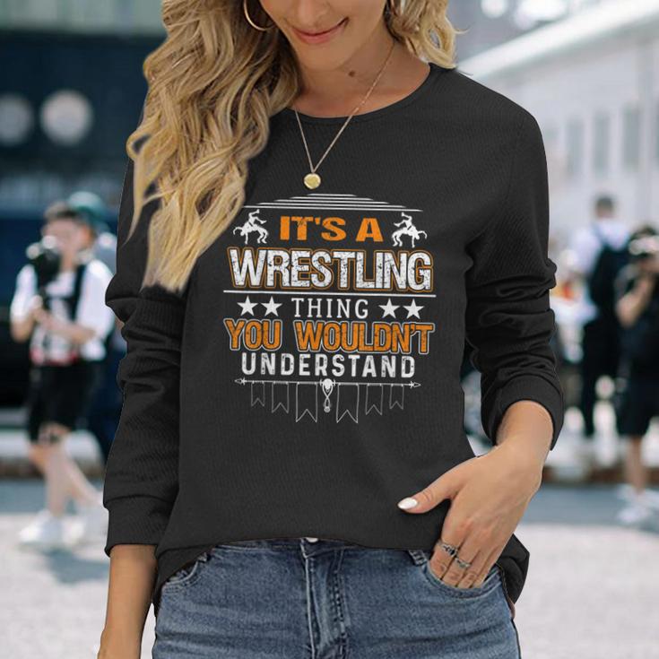 Es Ist Ein Wrestling-Ding Wrestler Fan Meme Langarmshirts Geschenke für Sie