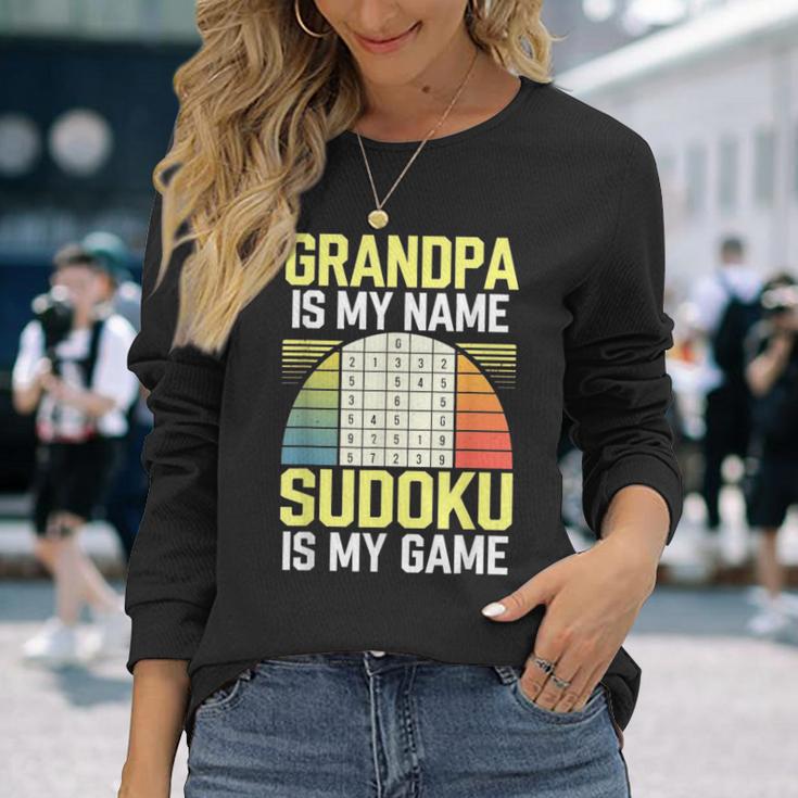 Grandpa Sudoku Langarmshirts Geschenke für Sie