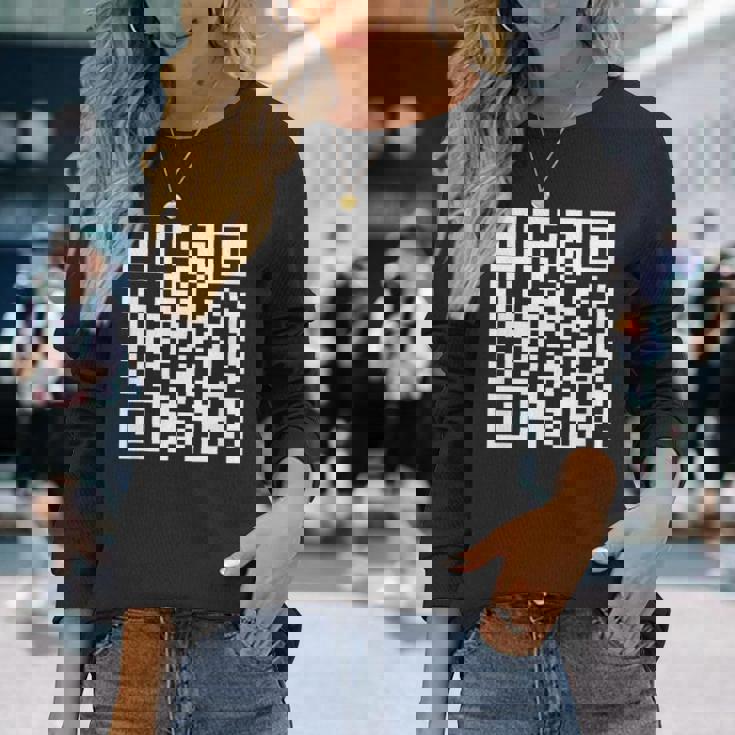 Qr President Trump Dance Code Long Sleeve T-Shirt Gifts for Her Qr President Trump Dance Code Long Sleeve T-Shirt Gifts for Her