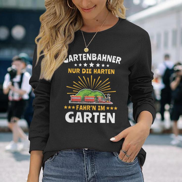 Garden Railway Steam Train Garden Model Railway Langarmshirts Geschenke für Sie