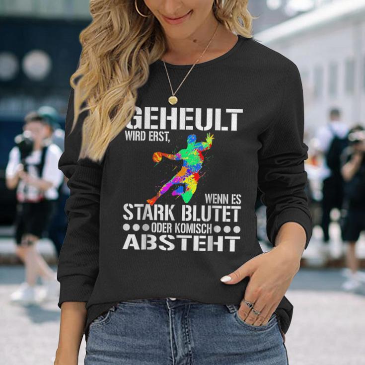 Geheult Wird Erst Wenn Es Stark Blutet Oder Komisch Absteht Langarmshirts Geschenke für Sie