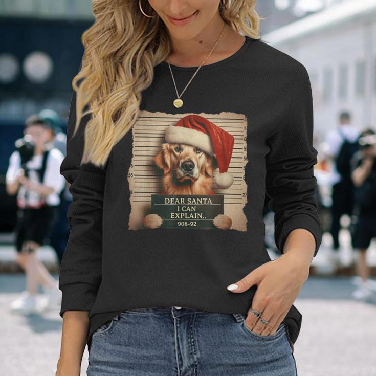 Golden Retriever Dog Christmas Langarmshirts Geschenke für Sie