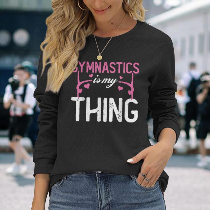 Gymnastik Ist Mein Ding Akrobatik Akrobatin Turnen Langarmshirts Geschenke für Sie