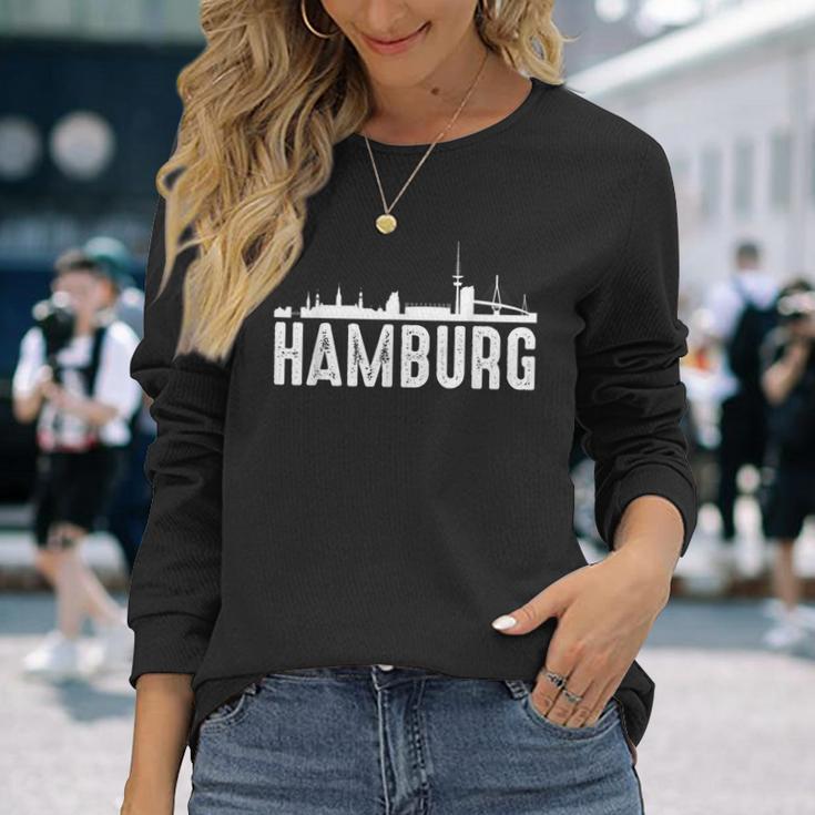 Hamburg Skyline City For Hamburg Langarmshirts Geschenke für Sie