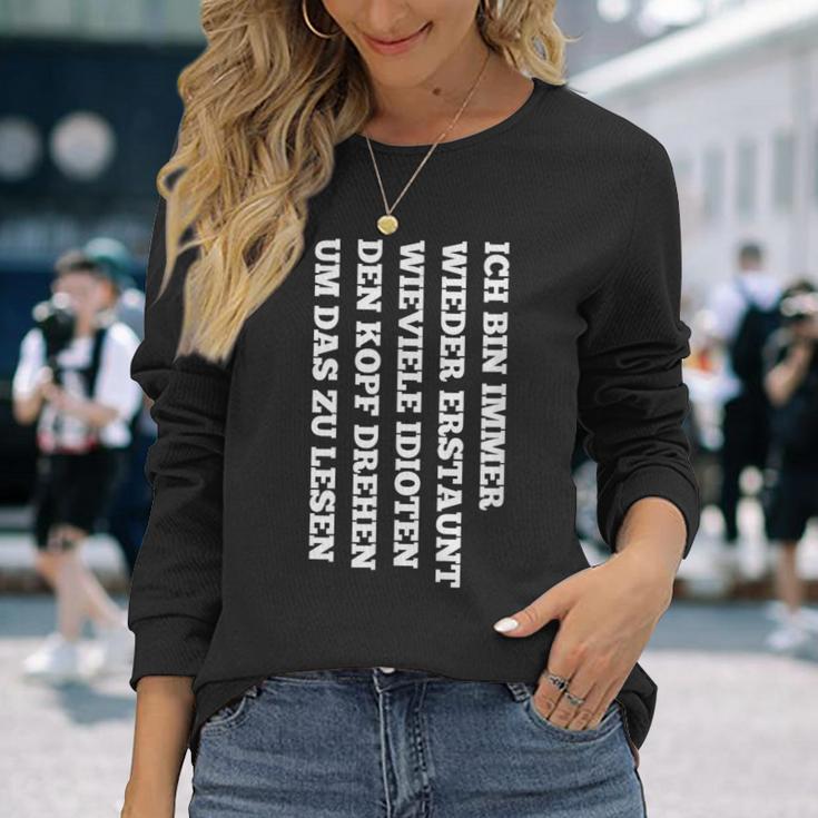 Ich Bin Immer Wieder Amazunt Head Turn Langarmshirts Geschenke für Sie