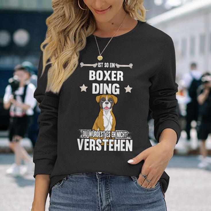 Ist So Ein Boxer Ding Hund Saying Langarmshirts Geschenke für Sie