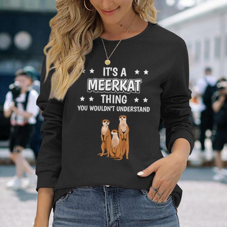 Ist So Ein Erdmännchen Ding Lustiger Spruch Erdmännchen Langarmshirts Geschenke für Sie