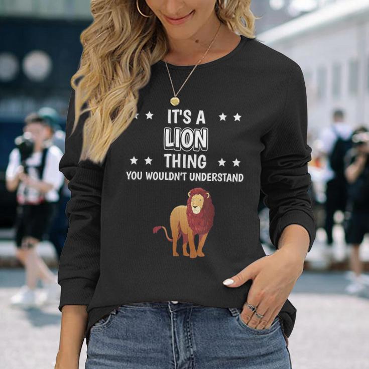 Ist So Ein Löwe Ding Lustiger Spruch Löwen Langarmshirts Geschenke für Sie