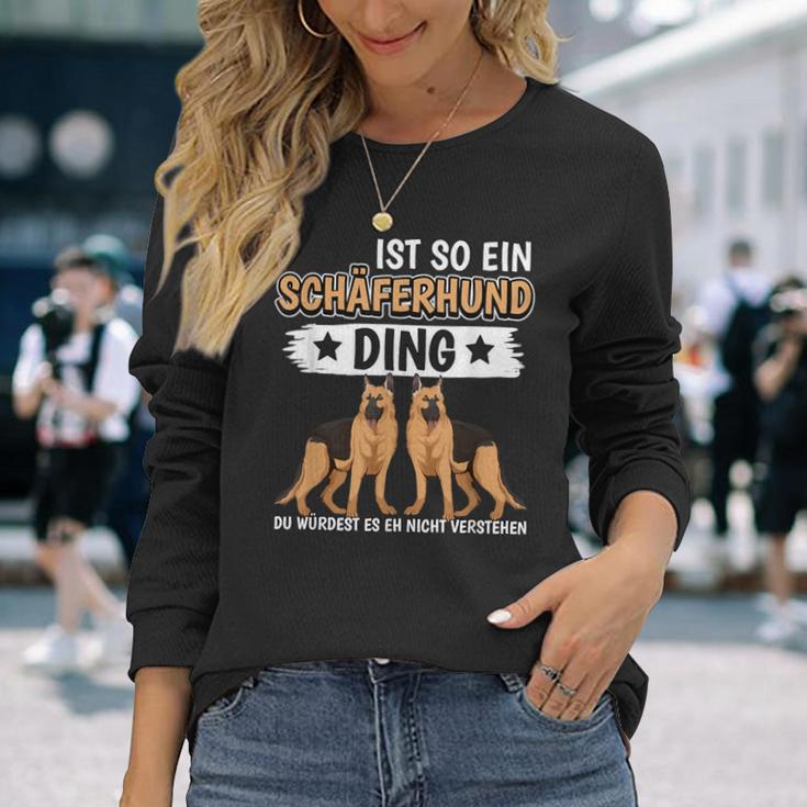 Ist So Ein Schäferhund Ding Deutscher Schäferhund Langarmshirts Geschenke für Sie