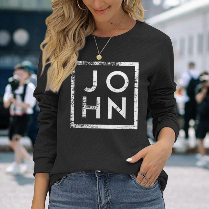 John Minimalism Langarmshirts Geschenke für Sie