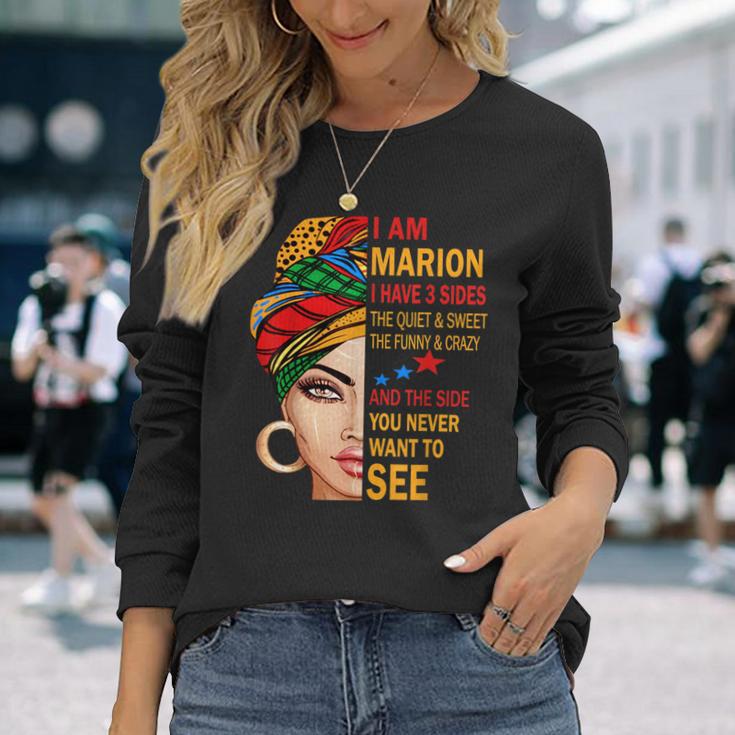 Marion Name Surname Family Surname Marion Langarmshirts Geschenke für Sie