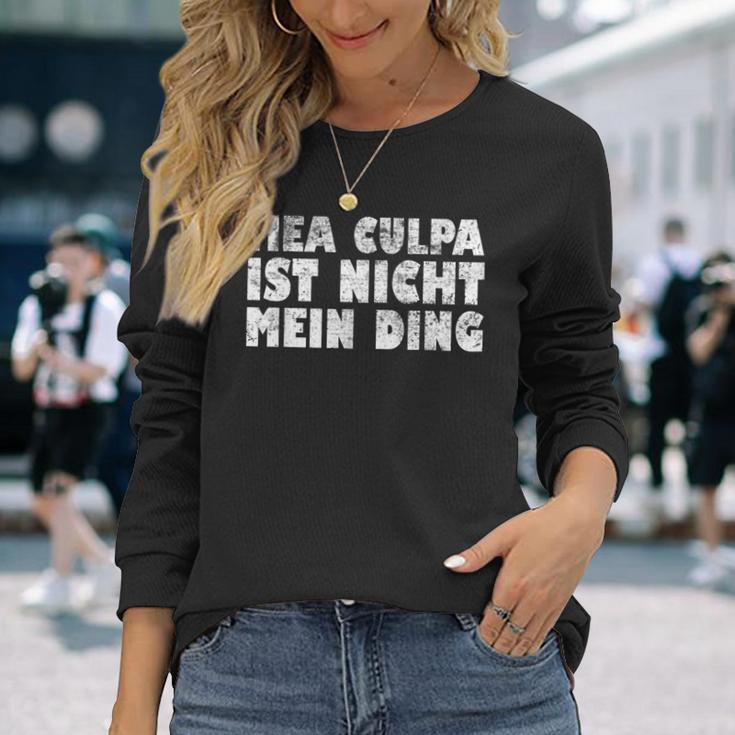 Mea Culpa Ist Nicht Mein Ding Schröder Satire Ex Chancellor S Langarmshirts Geschenke für Sie