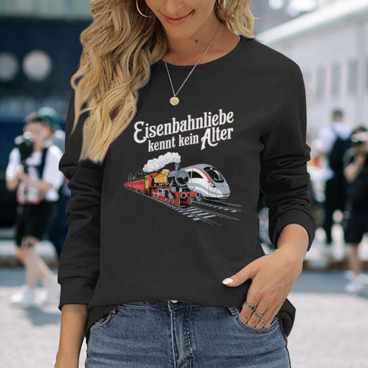 Model Railway Saying Eisenbahn Liebe Damplok Modellbau Langarmshirts Geschenke für Sie