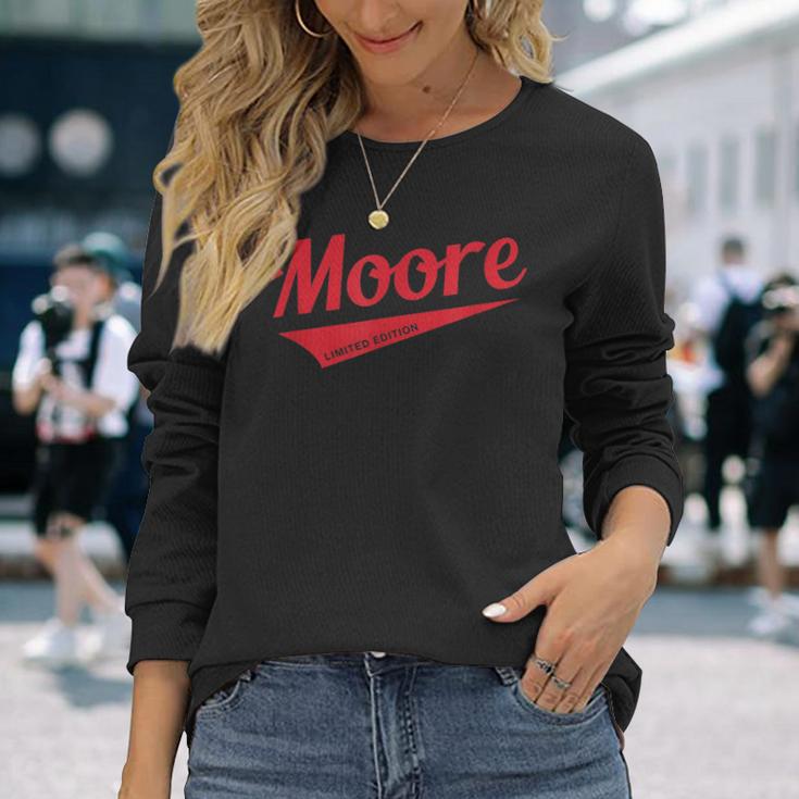 Moore Limited Edition Pärchen Nachname Langarmshirts Geschenke für Sie