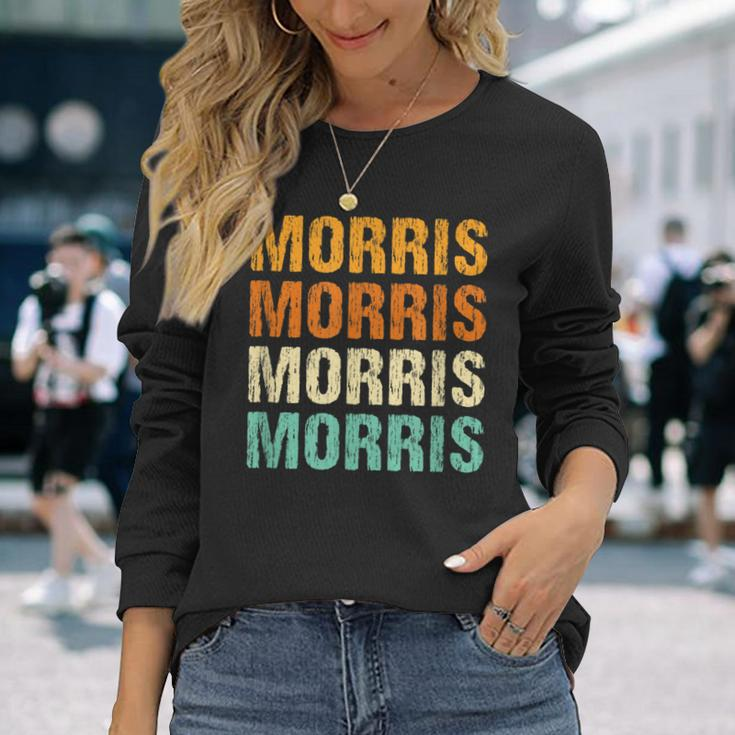 Morris Nachname Familientreffen Nachname Personalisiert Langarmshirts Geschenke für Sie