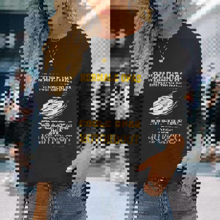 Motorboot Coole Opas Bt Langarmshirts Geschenke für Sie