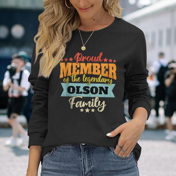 Olson Nachname Olson Langarmshirts Geschenke für Sie