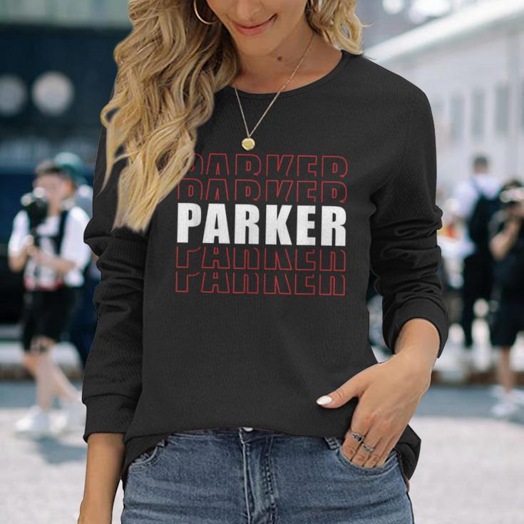 Parker Nachname Einzigartig Personalisierbar Langarmshirts Geschenke für Sie