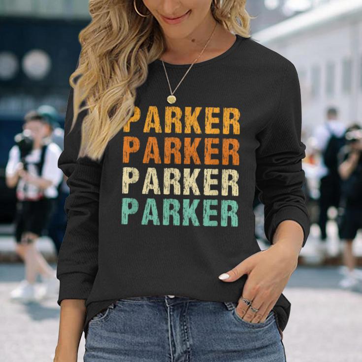 Parker Nachname Familientreffen Nachname Personalisiert Langarmshirts Geschenke für Sie