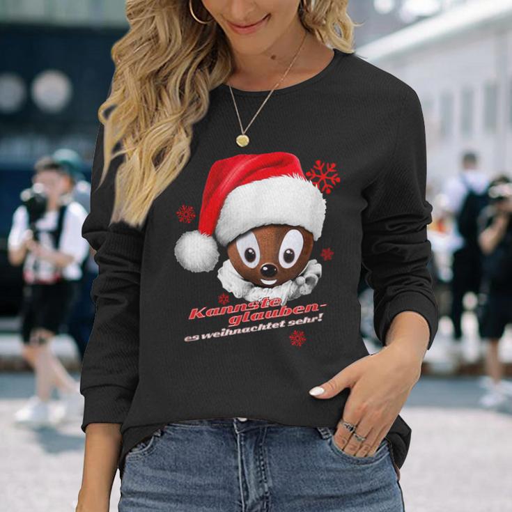 Pittiplatsch Kannste Glauben Es Weihnachtet Sehr Langarmshirts Geschenke für Sie