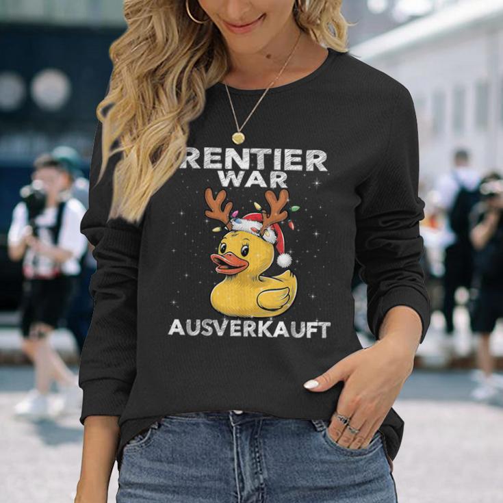 Reindeer Was Ausverkauft Elk Saying Christmas Langarmshirts Geschenke für Sie