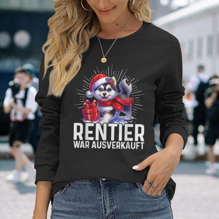 Reindeer War Ausverkauft Weihnachten Husky Fest Slogan Langarmshirts Geschenke für Sie