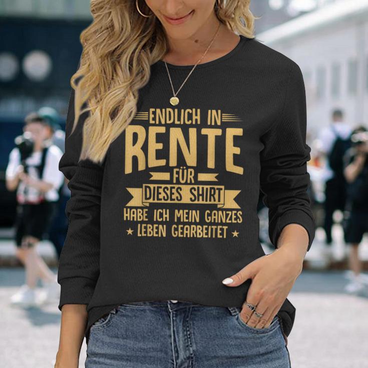 Rentner Endlich In Rente Ruhestand Langarmshirts Geschenke für Sie