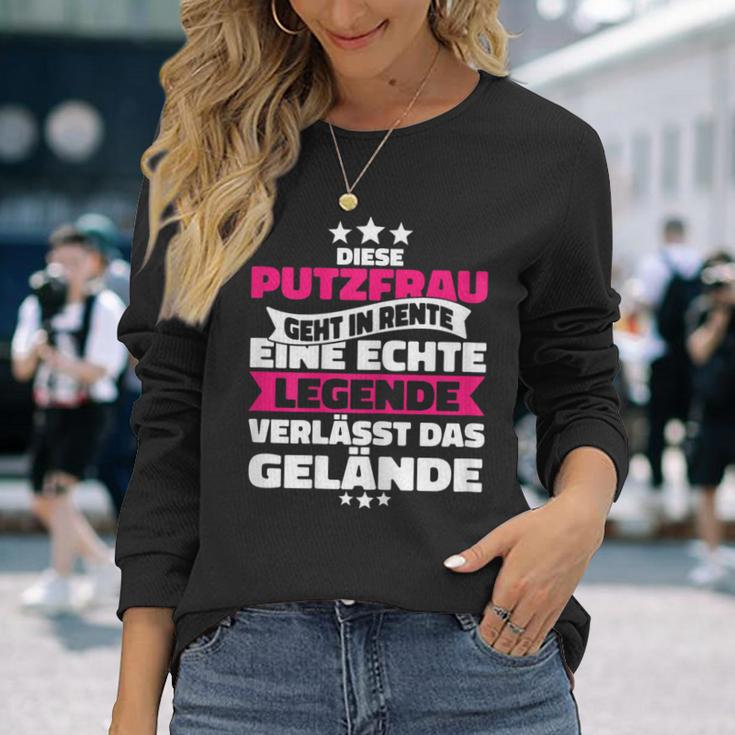 Rentnerin Putzfrau Retirement Langarmshirts Geschenke für Sie