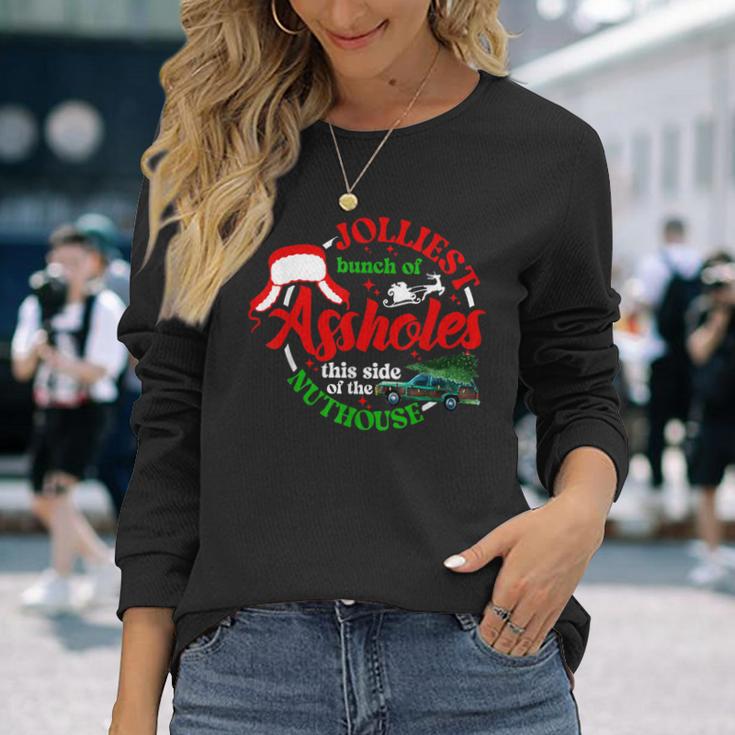 Retro Jolliest Bunch Of Assholes This Side Of The Nut House Long Sleeve ...
