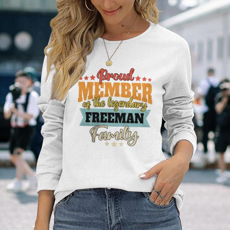 Freeman Nachname Freeman Langarmshirts Geschenke für Sie