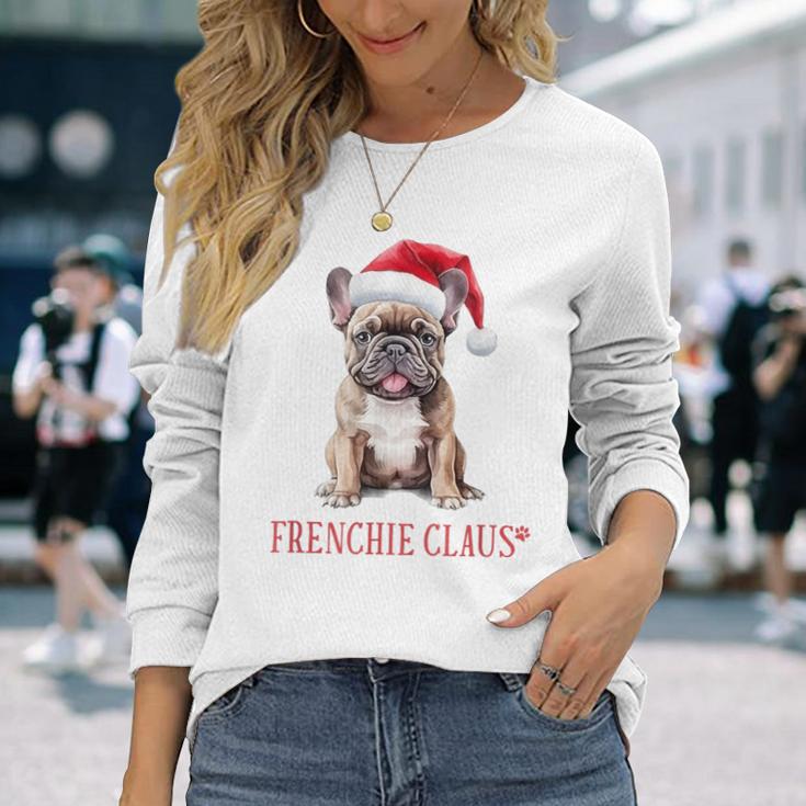 Frenchie Claus French Bulldog Christmas Langarmshirts Geschenke für Sie