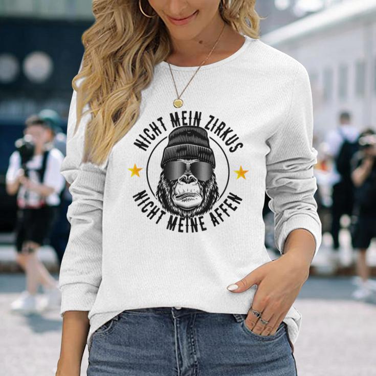 Nicht Mein Zirkus Nicht Meine Affen Cooler Affen Slogan Langarmshirts Geschenke für Sie