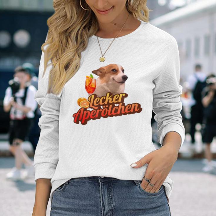 Tasty Aperölchen Holy Corgi Spritz-Tour Dog Spritzy Langarmshirts Geschenke für Sie