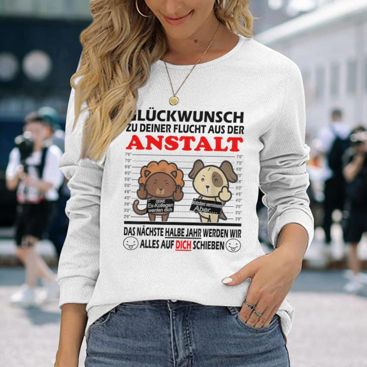 Zum Farewell Glückwunsch Zu Deiner Elucht Aus Der Anstalt Gray S Langarmshirts Geschenke für Sie