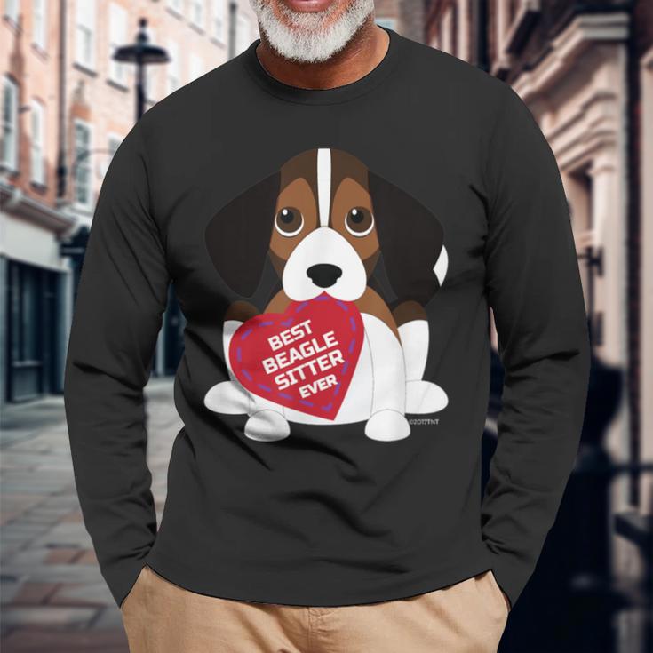 Best Beagle Dog Sitter Ever Beagle Dog Sitter Langarmshirts Geschenke für alte Männer