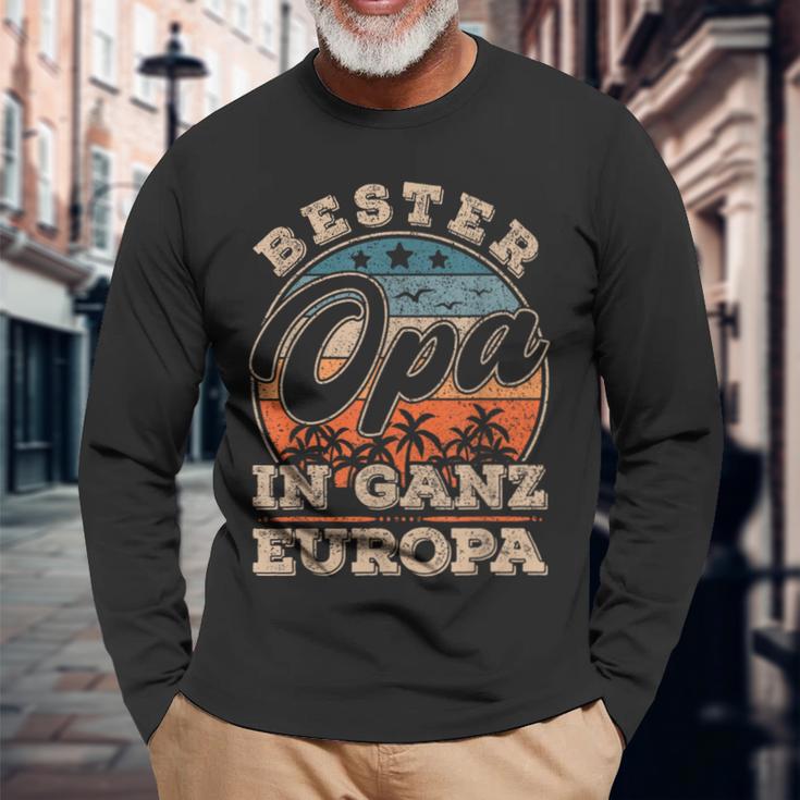 Bester Opa In Ganz Europa S Langarmshirts Geschenke für alte Männer