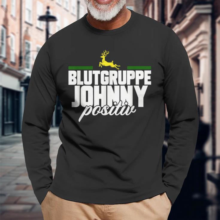 Blutgruppe Johnny Positiv Langarmshirts Geschenke für alte Männer